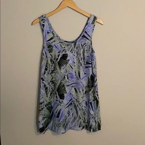 Tropical tank dress/ beach cover up